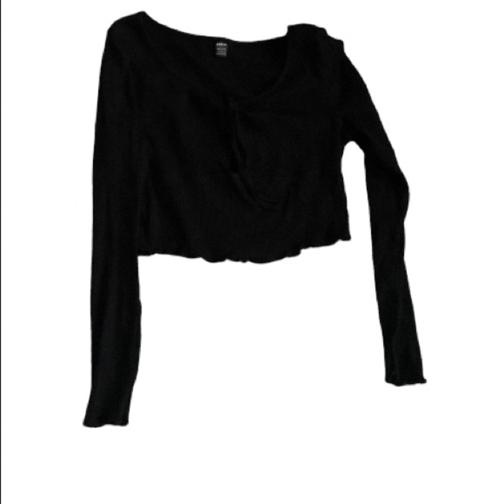 Shein black crop top